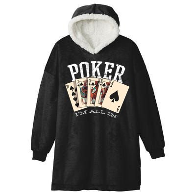 Poker Hooded Wearable Blanket