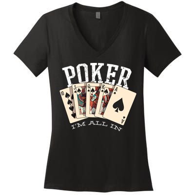 Poker Women's V-Neck T-Shirt
