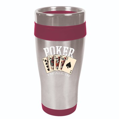 Poker 16oz Travel Tumbler