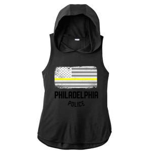 Philadelphia Police Officer Pennsylvania Police Gift Ladies PosiCharge Tri-Blend Wicking Draft Hoodie Tank