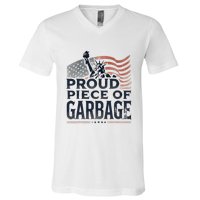 Proud Piece Of Garbage Garbage For Trump V-Neck T-Shirt