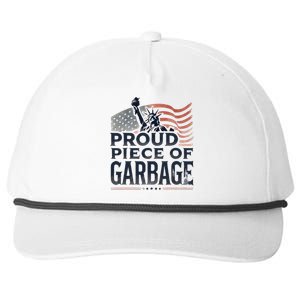 Proud Piece Of Garbage Garbage For Trump Snapback Five-Panel Rope Hat