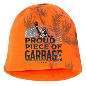 Proud Piece Of Garbage Garbage For Trump Kati - Camo Knit Beanie