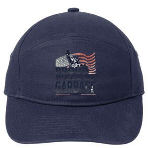 Proud Piece Of Garbage Garbage For Trump 7-Panel Snapback Hat