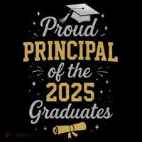 Proud Principle Of The 2025 Graduates Senior Graduation 7-Panel Snapback Hat