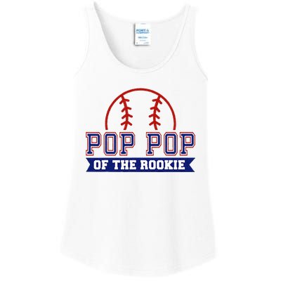 Pop Pop Of Rookie 1st Birthday Baseball Theme Matching Party Ladies Essential Tank