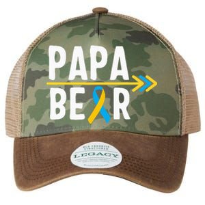 Proud Papa Of Down Syndrome Warrior Awareness Trisomy 21 Legacy Tie Dye Trucker Hat