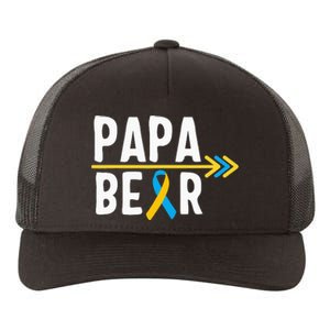 Proud Papa Of Down Syndrome Warrior Awareness Trisomy 21 Yupoong Adult 5-Panel Trucker Hat