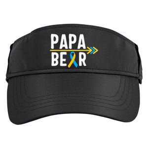 Proud Papa Of Down Syndrome Warrior Awareness Trisomy 21 Adult Drive Performance Visor