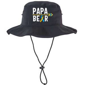 Proud Papa Of Down Syndrome Warrior Awareness Trisomy 21 Legacy Cool Fit Booney Bucket Hat