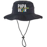 Proud Papa Of Down Syndrome Warrior Awareness Trisomy 21 Legacy Cool Fit Booney Bucket Hat