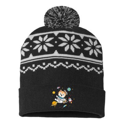 Pomeranian USA-Made Snowflake Beanie