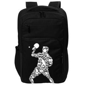 Ping Pong Player Table Tennis Gift Impact Tech Backpack