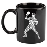Ping Pong Player Table Tennis Gift 11oz C Handle Ceramic Mug