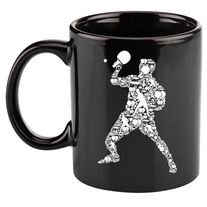 Ping Pong Player Table Tennis Gift 11oz C Handle Ceramic Mug