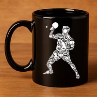 Ping Pong Player Table Tennis Gift 11oz C Handle Ceramic Mug