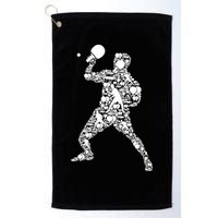 Ping Pong Player Table Tennis Gift Golf Towel
