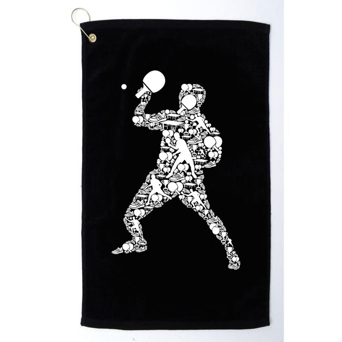 Ping Pong Player Table Tennis Gift Golf Towel