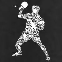 Ping Pong Player Table Tennis Gift Golf Towel