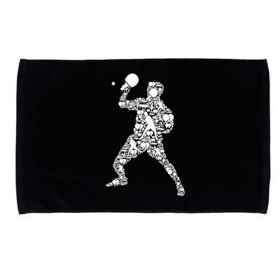 Ping Pong Player Table Tennis Gift Microfiber Hand Towel