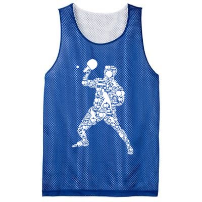 Ping Pong Player Table Tennis Gift Mesh Reversible Basketball Jersey Tank