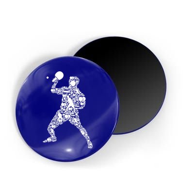 Ping Pong Player Table Tennis Gift Magnet