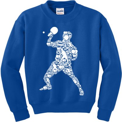 Ping Pong Player Table Tennis Gift Kids Sweatshirt