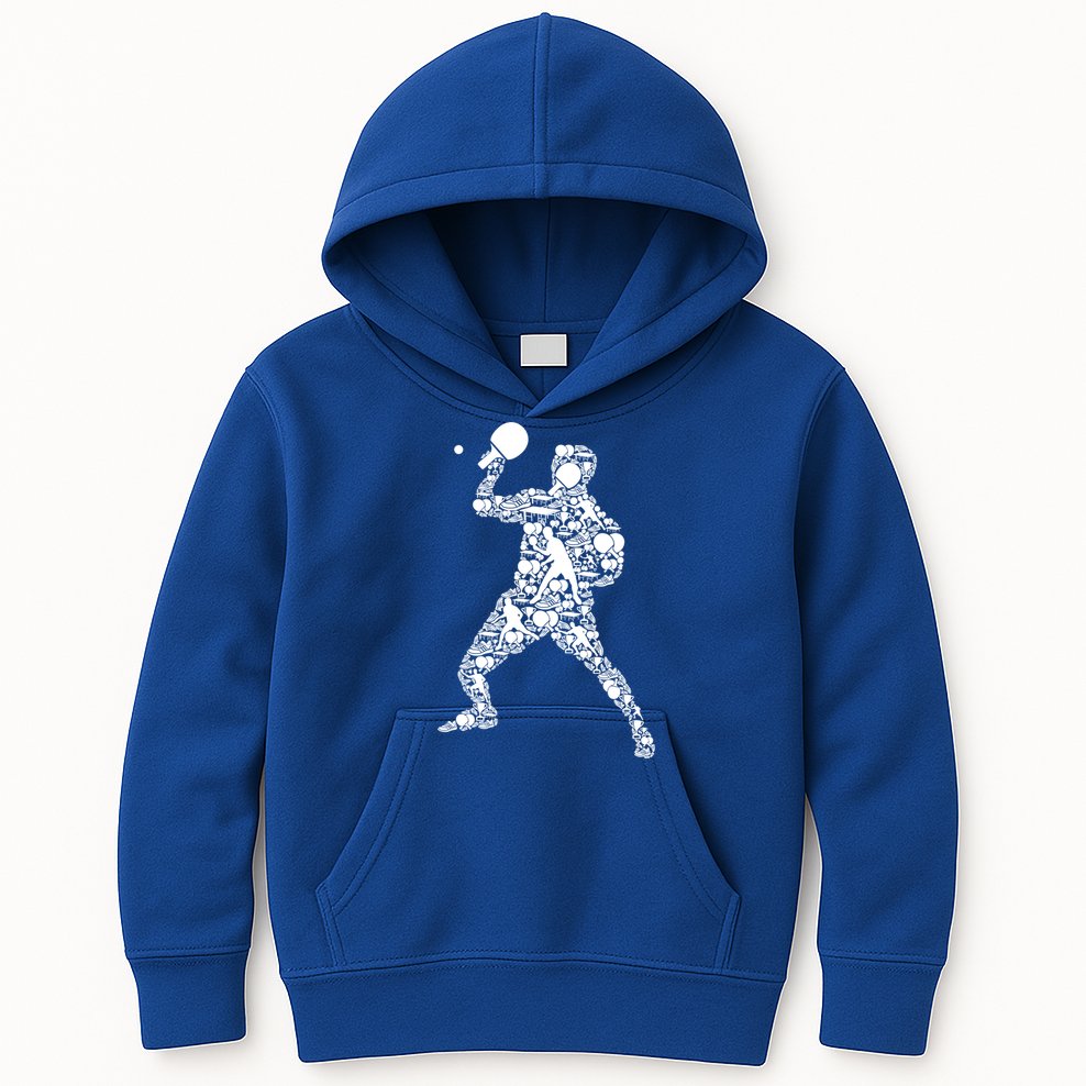 Ping Pong Player Table Tennis Gift Kids Hoodie
