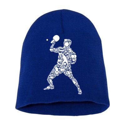 Ping Pong Player Table Tennis Gift Short Acrylic Beanie