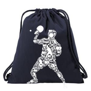 Ping Pong Player Table Tennis Gift Drawstring Bag