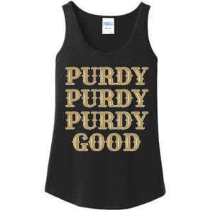 Purdy Purdy Purdy Good Football Quarterback Ladies Essential Tank