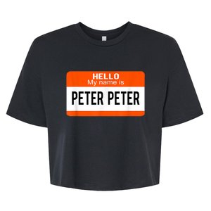 Peter Peter Pumpkin Eater Halloween Matching Couples Costume Bella+Canvas Jersey Crop Tee