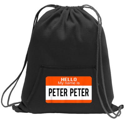 Peter Peter Pumpkin Eater Halloween Matching Couples Costume Sweatshirt Cinch Pack Bag