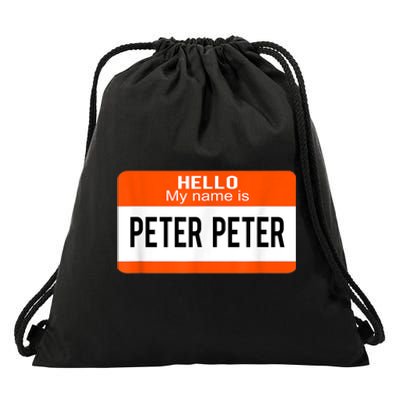 Peter Peter Pumpkin Eater Halloween Matching Couples Costume Drawstring Bag