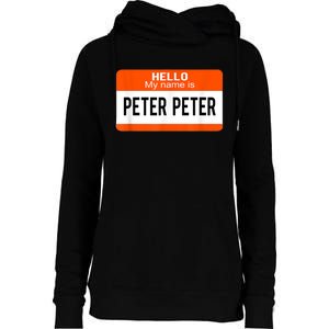 Peter Peter Pumpkin Eater Halloween Matching Couples Costume Womens Funnel Neck Pullover Hood