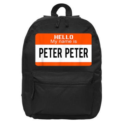 Peter Peter Pumpkin Eater Halloween Matching Couples Costume 16 in Basic Backpack