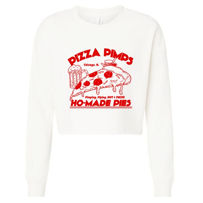Pizza Pimps Cropped Pullover Crew