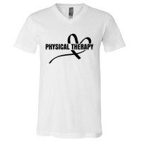 PTA Physiotherapy PT Therapist Love Physical Therapy V-Neck T-Shirt