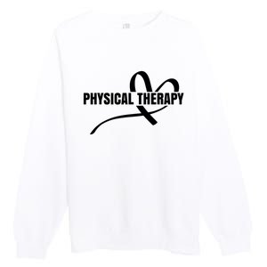 PTA Physiotherapy PT Therapist Love Physical Therapy Premium Crewneck Sweatshirt