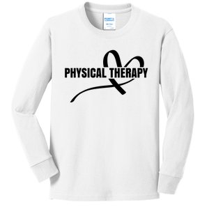 PTA Physiotherapy PT Therapist Love Physical Therapy Kids Long Sleeve Shirt