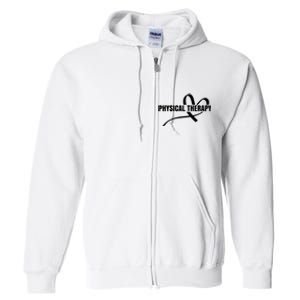 PTA Physiotherapy PT Therapist Love Physical Therapy Full Zip Hoodie