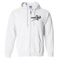 PTA Physiotherapy PT Therapist Love Physical Therapy Full Zip Hoodie