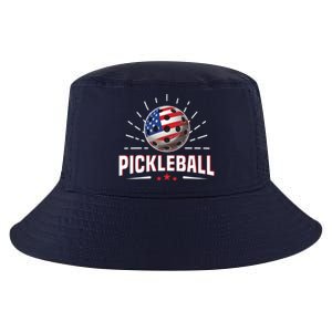 Pickleball Player Paddleball Lover Us American Flag Cool Comfort Performance Bucket Hat