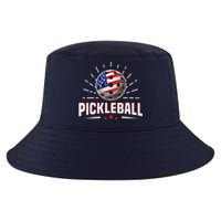 Pickleball Player Paddleball Lover Us American Flag Cool Comfort Performance Bucket Hat