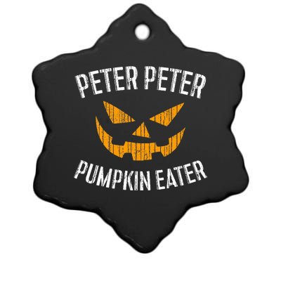 Peter Peter Pumpkin Eater Halloween Costume Ceramic Star Ornament