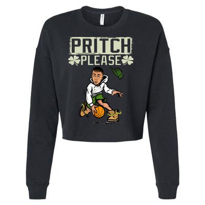 Pritch Please Cropped Pullover Crew
