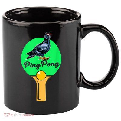 Pigeon Ping Pong 11oz C Handle Ceramic Mug