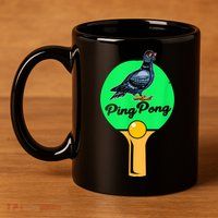 Pigeon Ping Pong 11oz C Handle Ceramic Mug