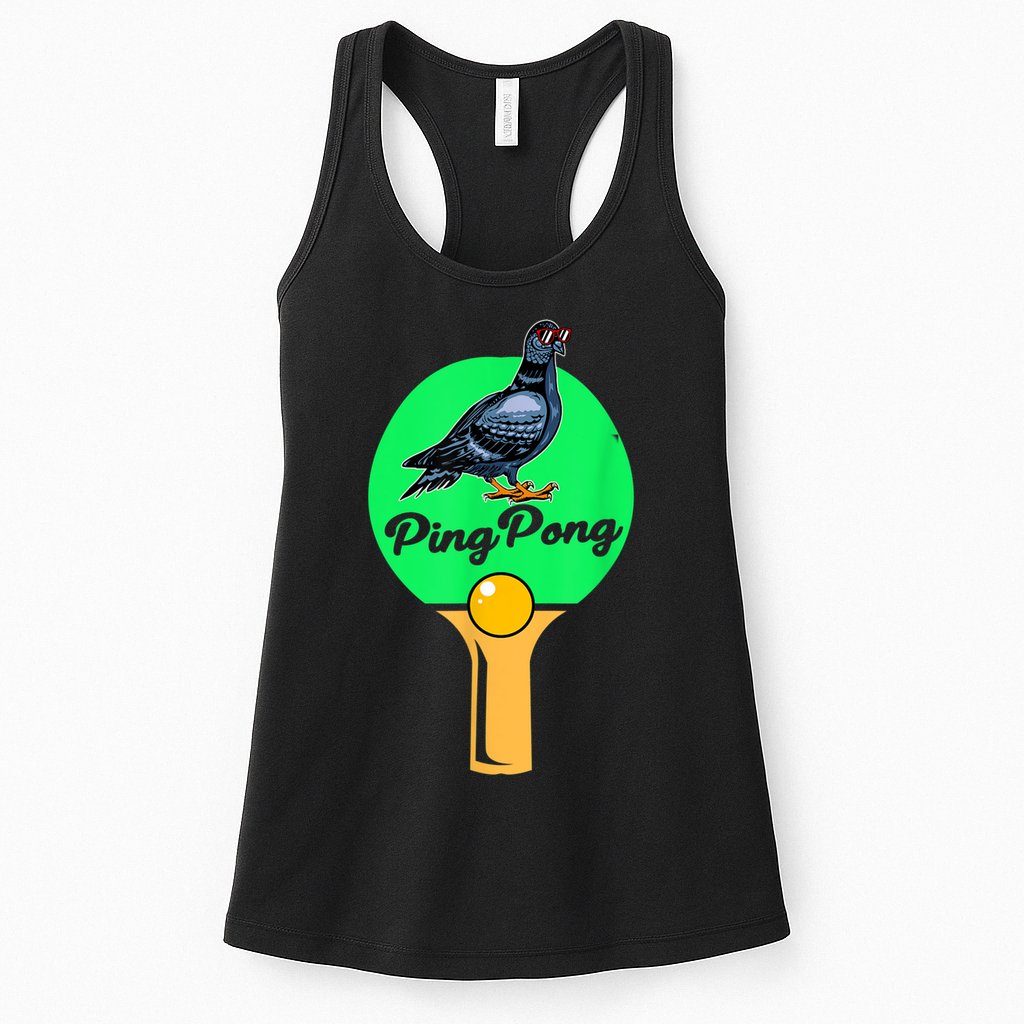 Pigeon Ping Pong Womens Tank Top