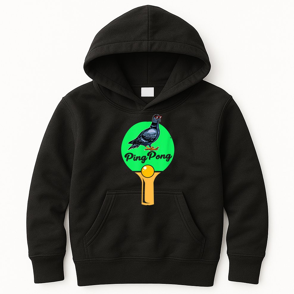 Pigeon Ping Pong Kids Hoodie